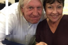 With the lovely Tessa Peake-Jones.